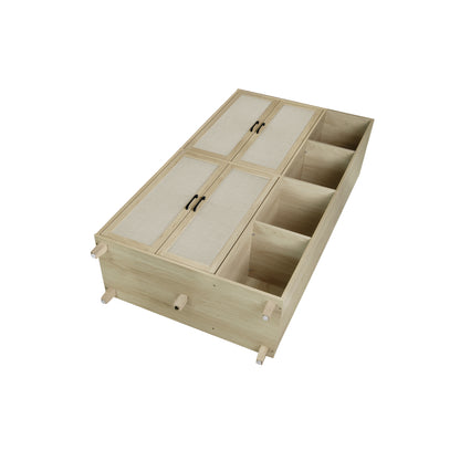 Acuna II 4 Door Storage Cabinet - Natural