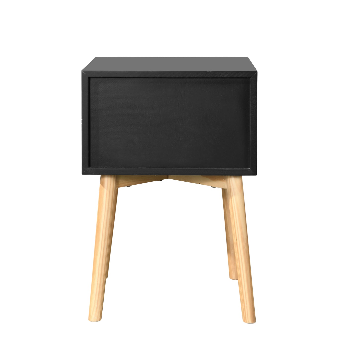 Tim Nightstand 2-Drawers - Black