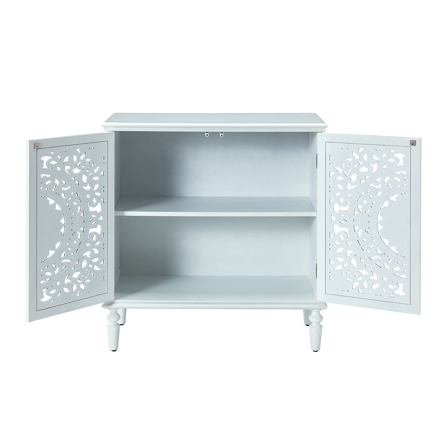 Melampous 2-Door Accent Cabinet - White