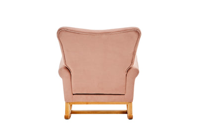 Jarvis Velvet Rocking Chair - Pink