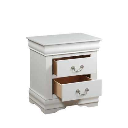 Louis Philippe Nightstand - White