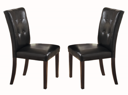 Tammy Button-Tufted  Dining Chair (Set of 2) - Espresso