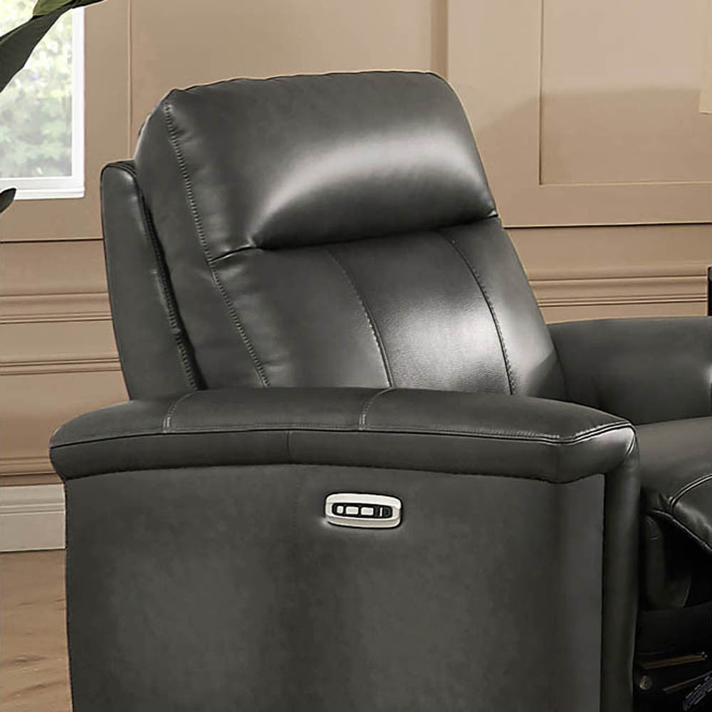 Sherwood Power Headrest Zero Gravity Recliner - Gun Ash