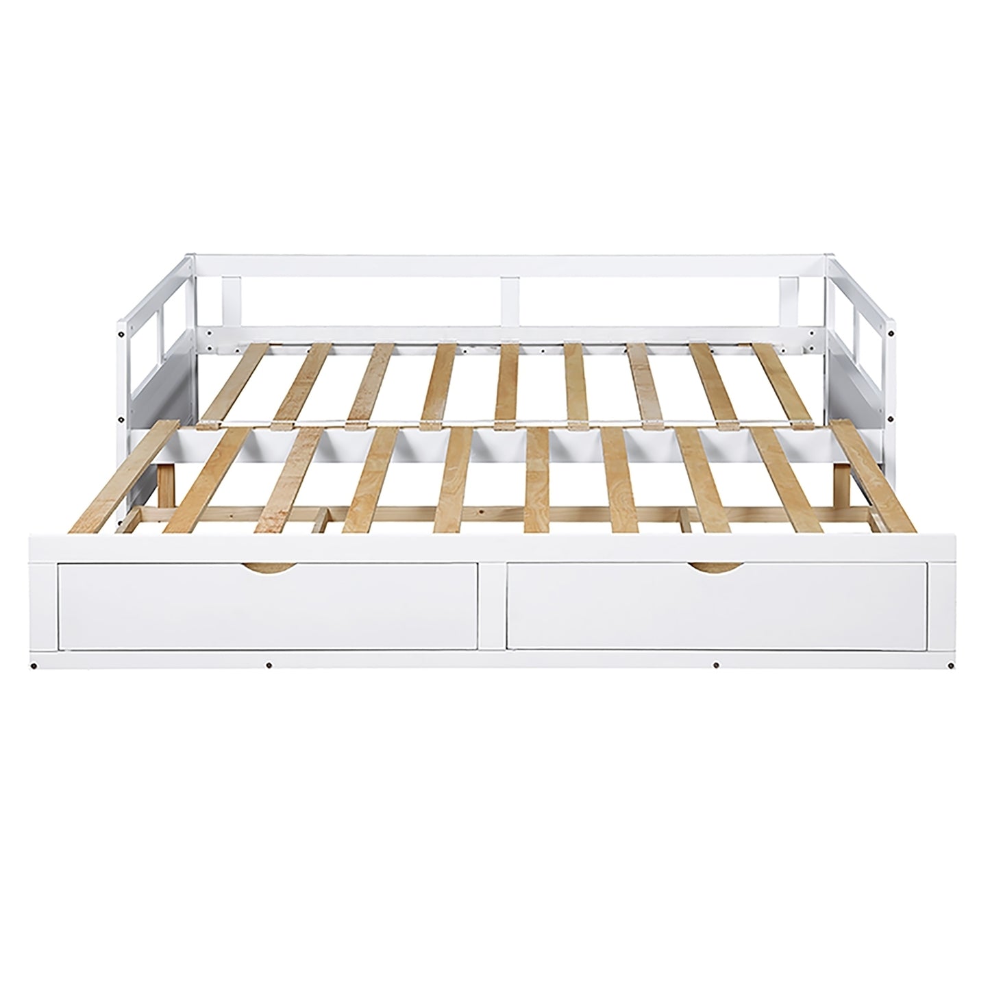 Urban Twin Size Wooden Daybed with 2 Drawers - White