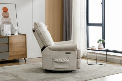 Vo 270 Degree Swivel Recliner Chairs - Cream