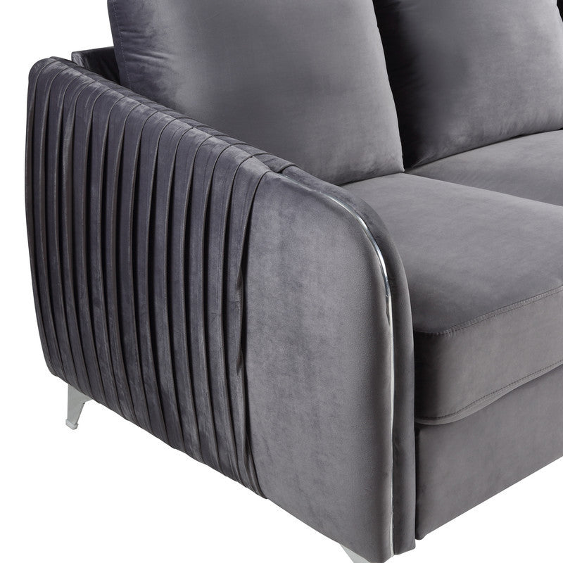 Hathaway Loveseat Couch - Gray