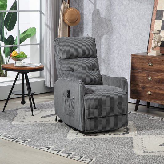 Fraser Electric Recliner Chair - Dark Gray