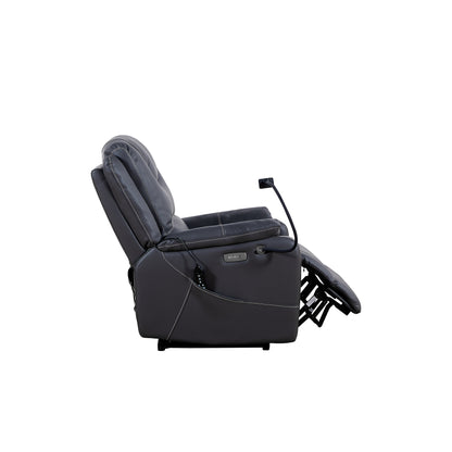 Burk Zero Gravity Power Recliner with Heat and Massage - Black