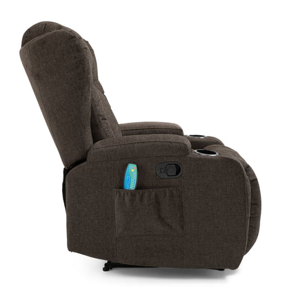 Lola Massage Recliner Chair - Brown