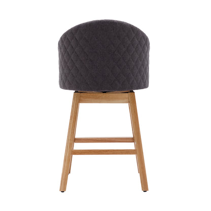 COOLMORE Bar Stools - Charcoal Set of 2