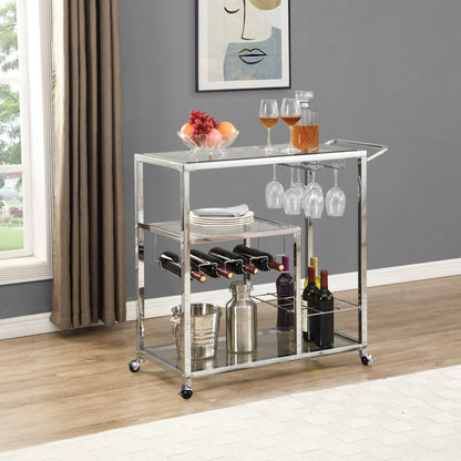 Vinovelo Serving Cart Silver