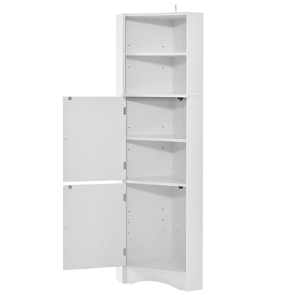 Skyward Bathroom Corner Cabinet - White