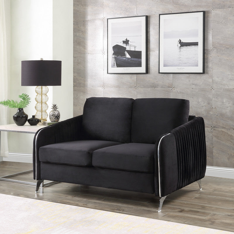 Hathaway Loveseat Couch - Black