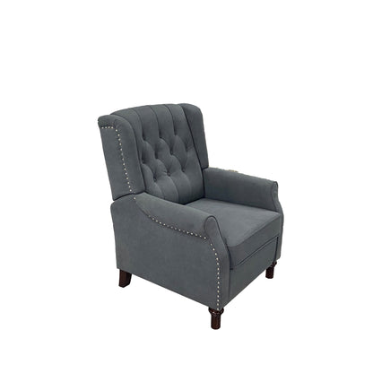 Zoe  Waterproof Fabric Recliner Chair - Dark Gray