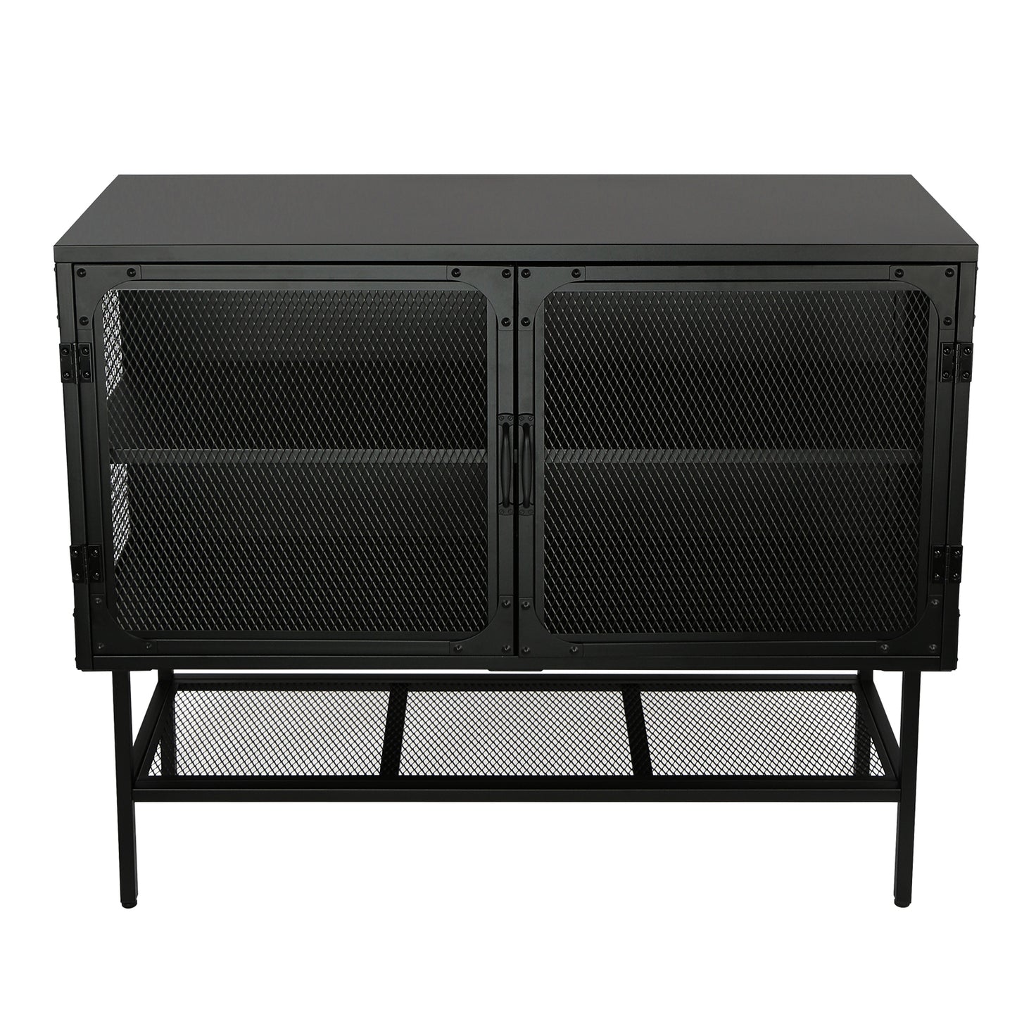 Laso Industrial Double Door Cabinet - Black