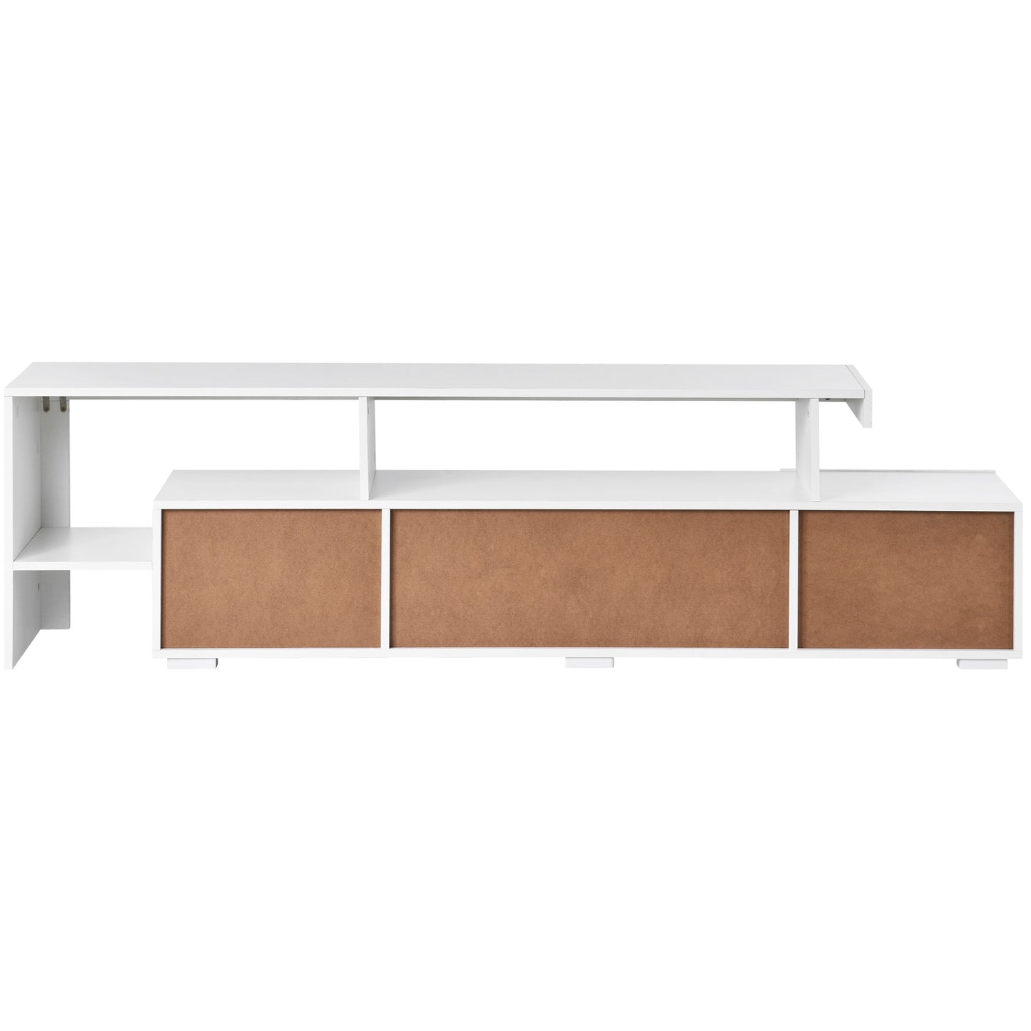 Lancer Modern Style LED Lights TV Cabinet - White