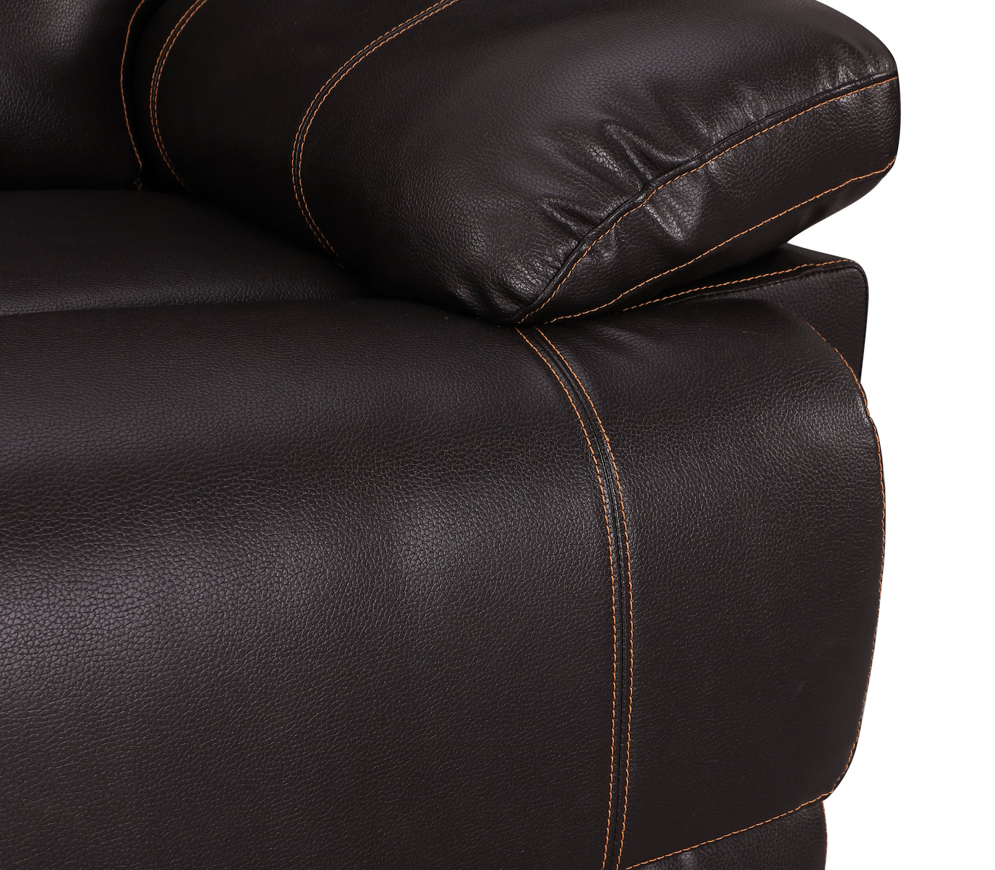 Kerr Leather-Air Recliining  Loveseat - Brown