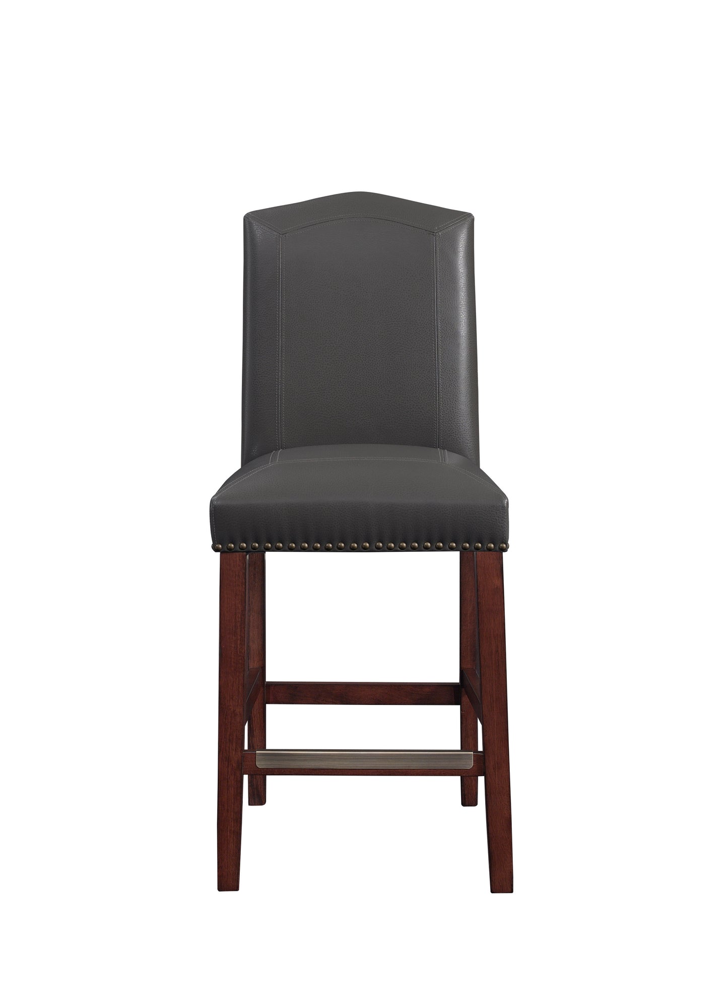 Claremont Faux Leather Counter Stool - Gray