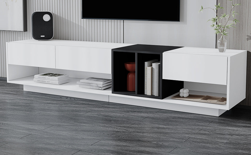 Moka Sleek TV Stand - White