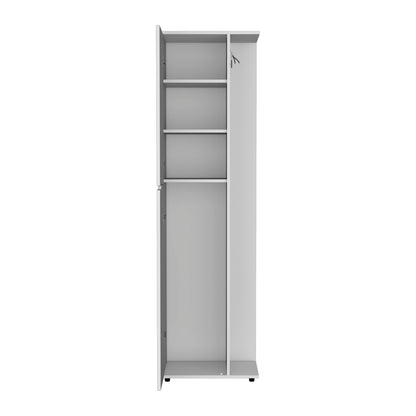 Lance One Door Storage Cabinet - White