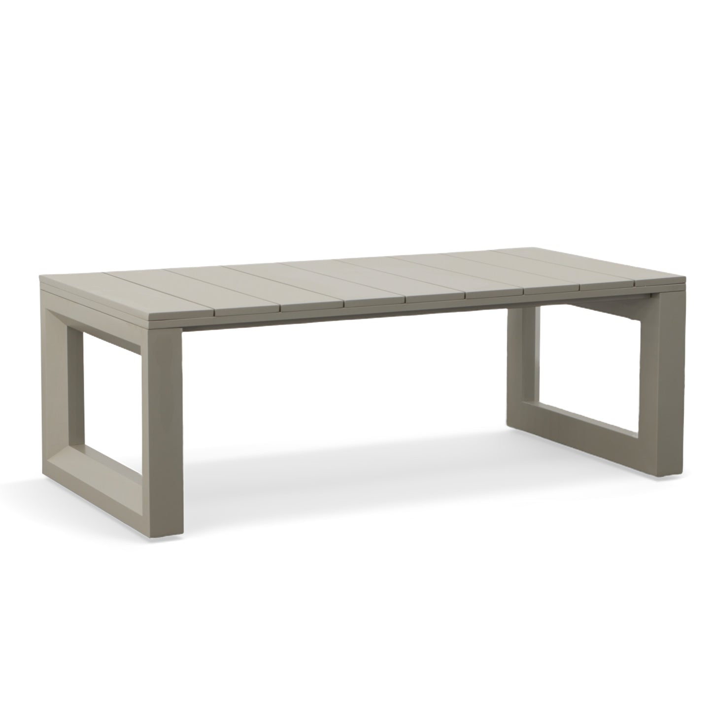 Baze Outdoor Contemporary Cocktail Table - Tan