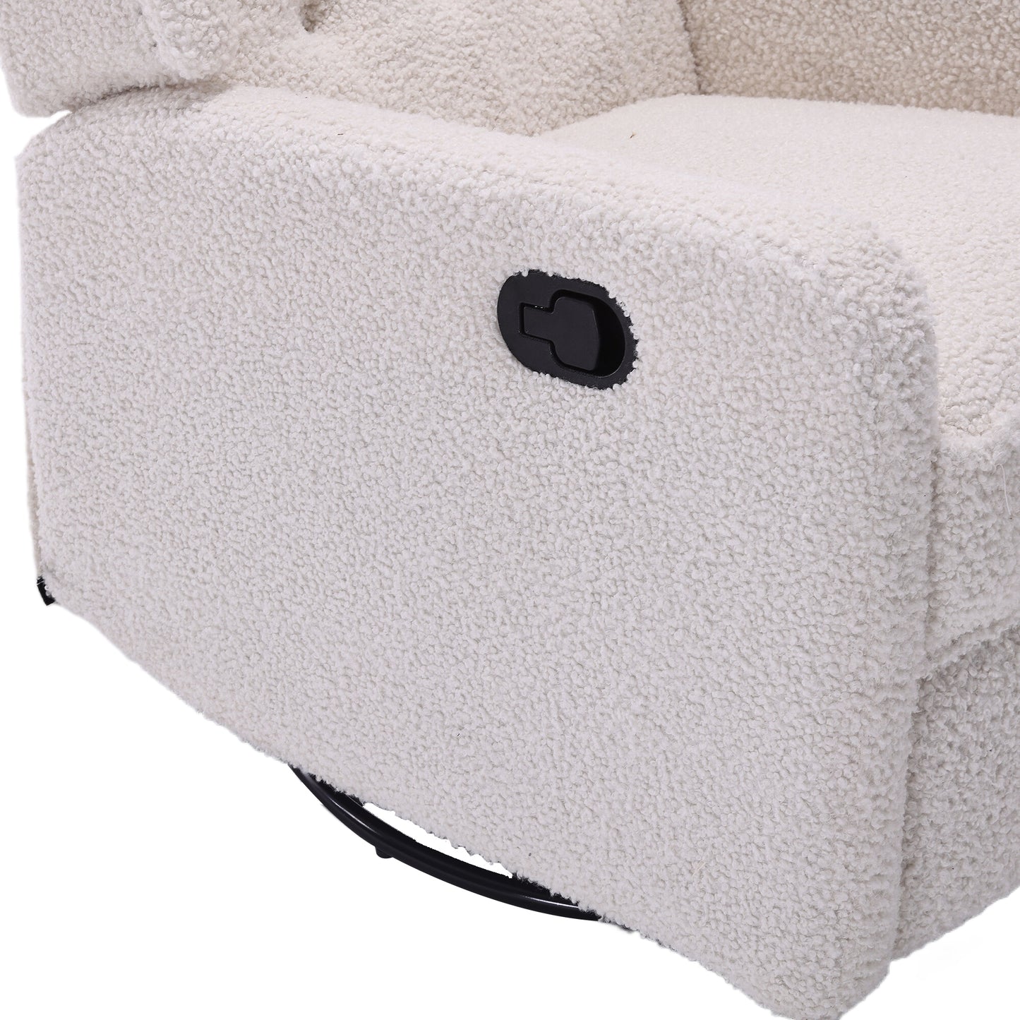 Davina Swivel Rocking Recliner Chair - White