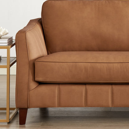 Aria Top Grain Leather Loveseat