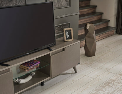 Denver Mid Century Modern TV Stand - Brown