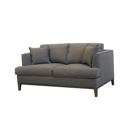 Ashton Grey Down Loveseat - Gray