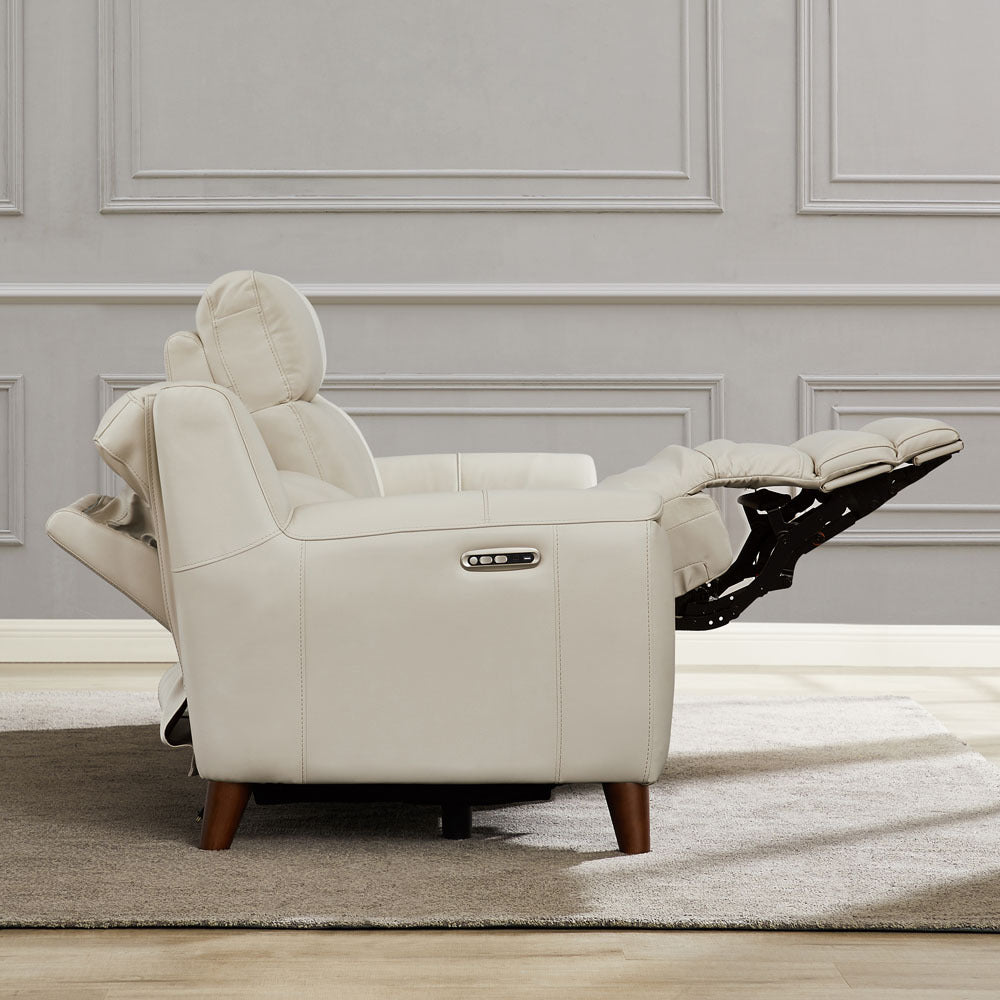 Torino Power Headrest Zero Gravity Reclining Loveseat - Off White