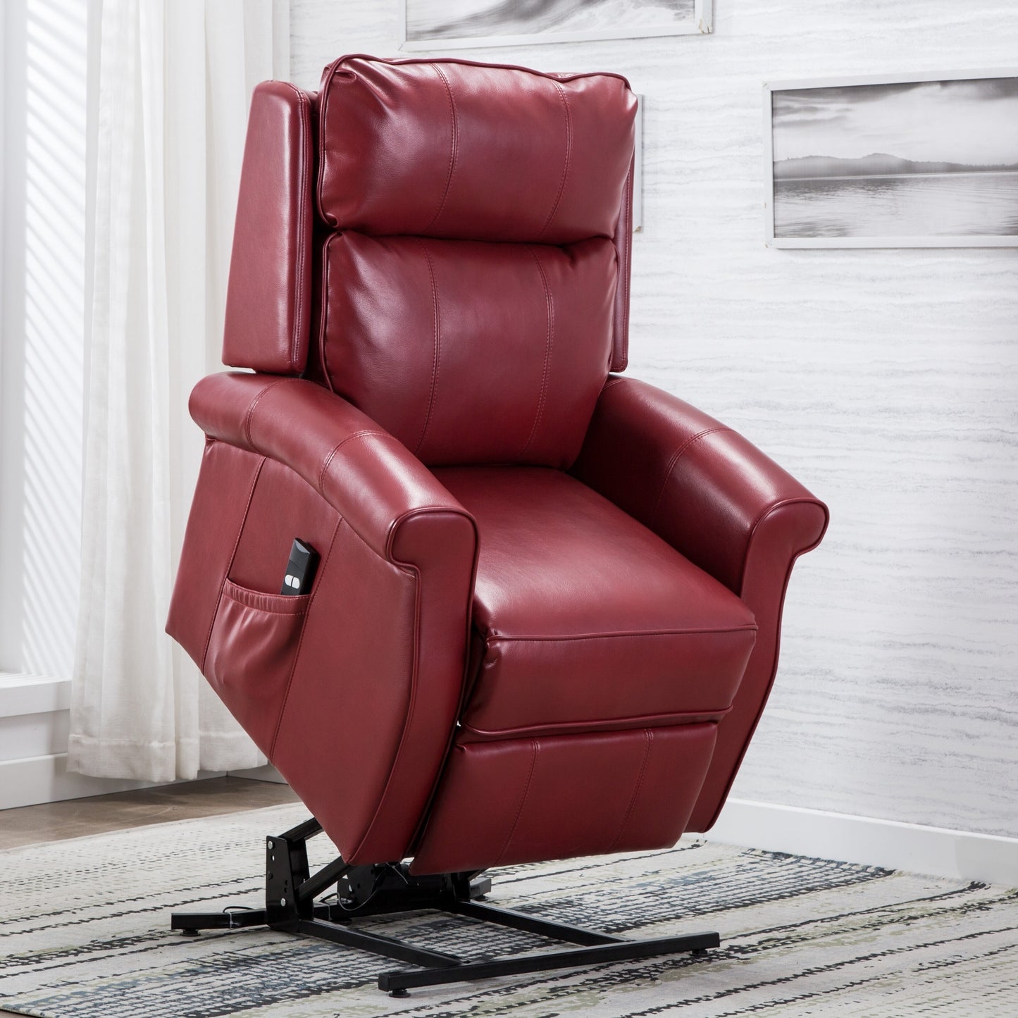 Landis Recliner Chair - Red