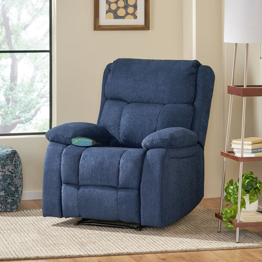 Jovie Massage Recliner Chair - Navy Blue