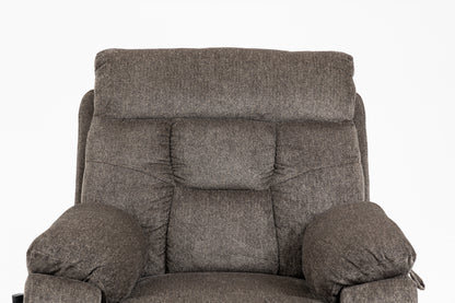 Wilson Power Electric Chenille Reclining Chair - Dark Brown