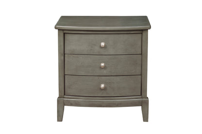 Marina3 Drawers Nightstand - Gray