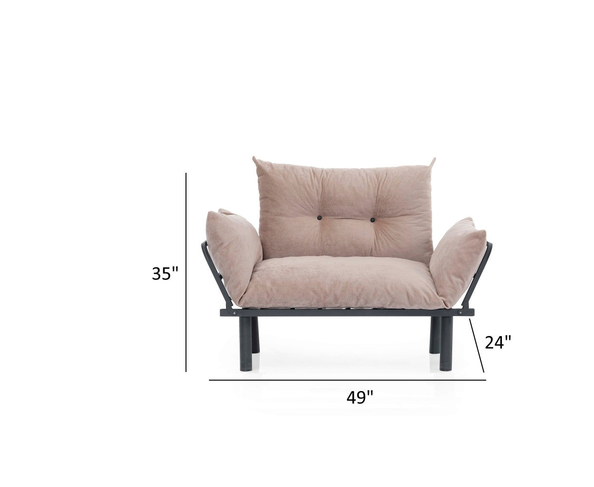 Sona Futon Loveseat - Beige