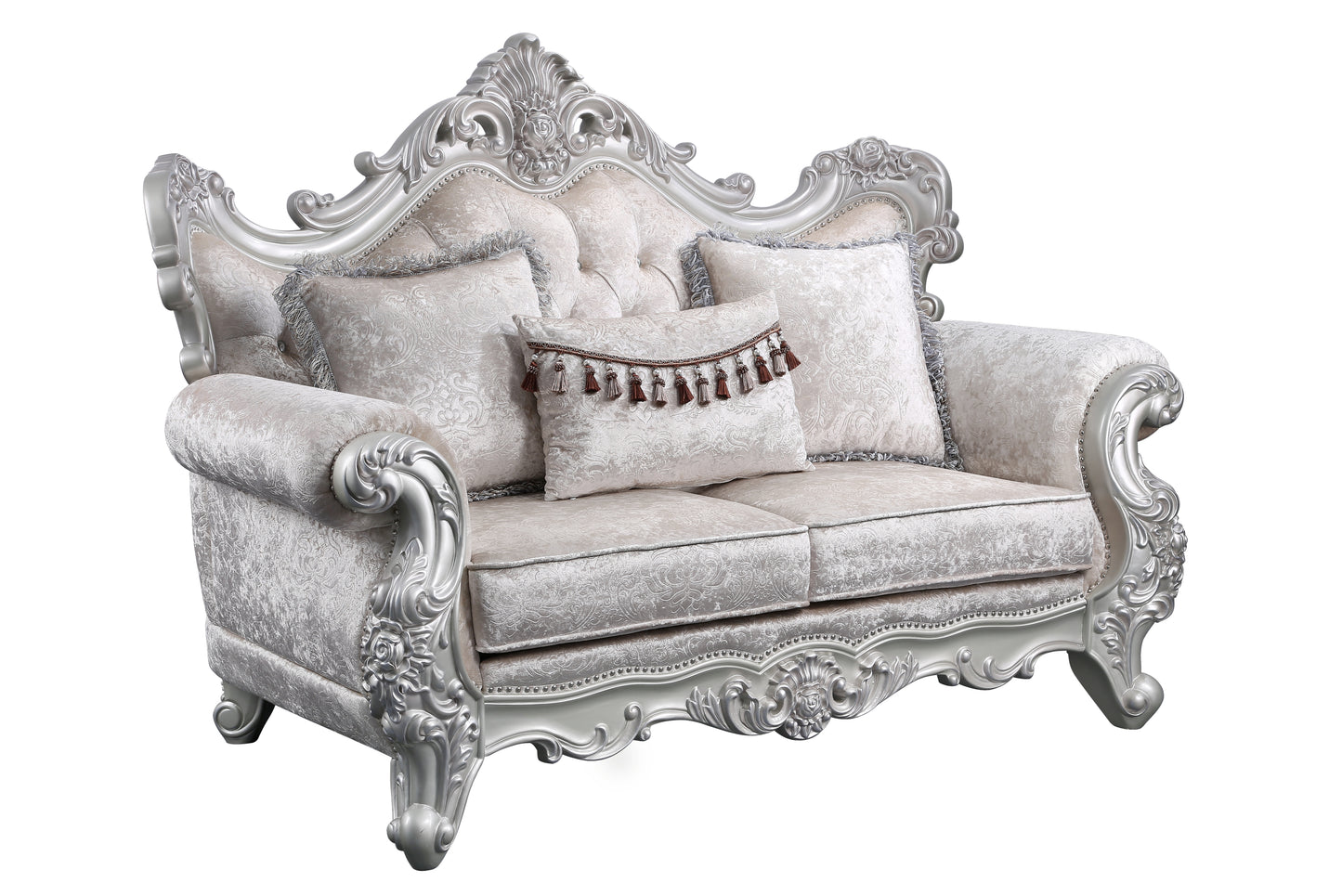 Melrose Loveseat - Silver