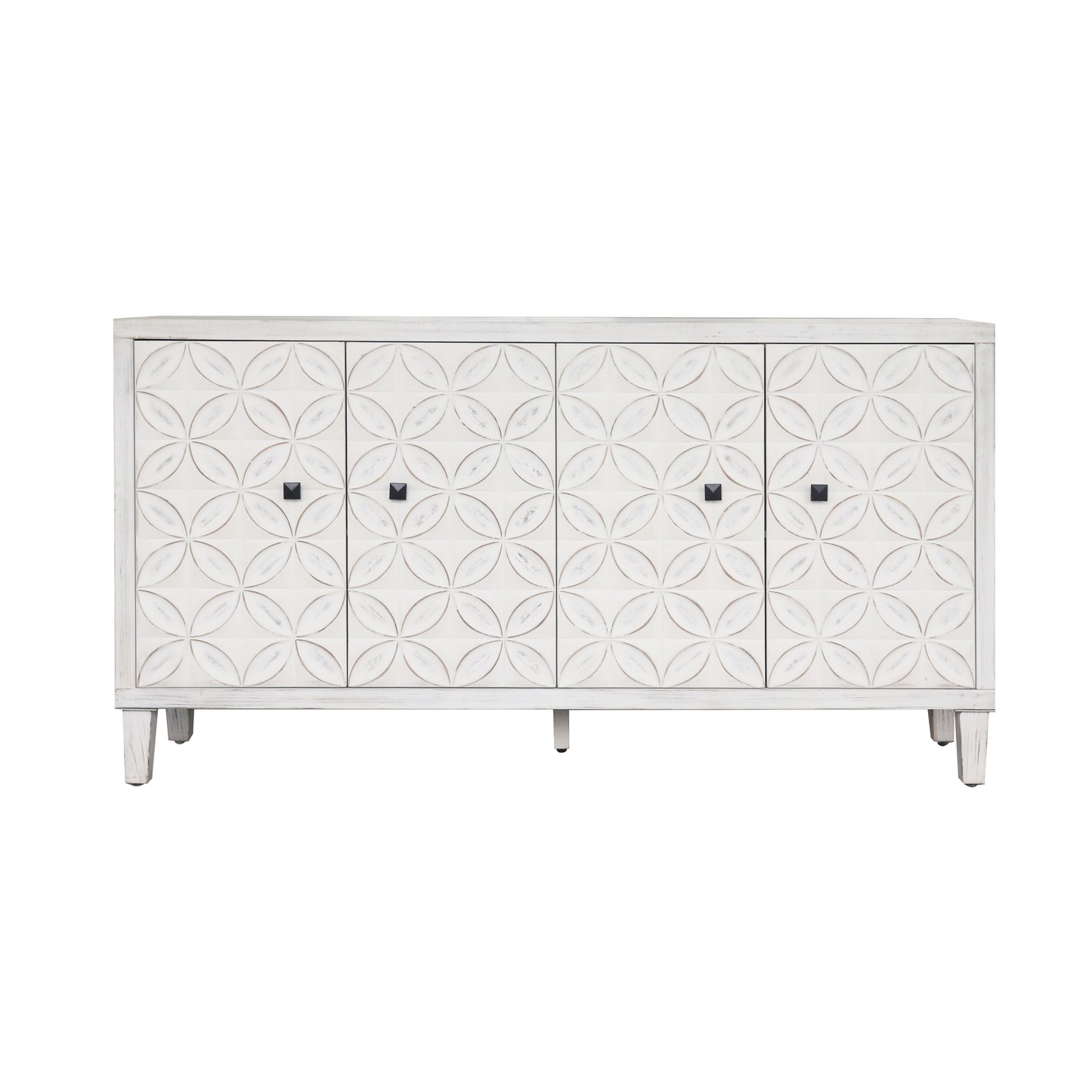 Layla Buffet Server Cabinet - White Washed