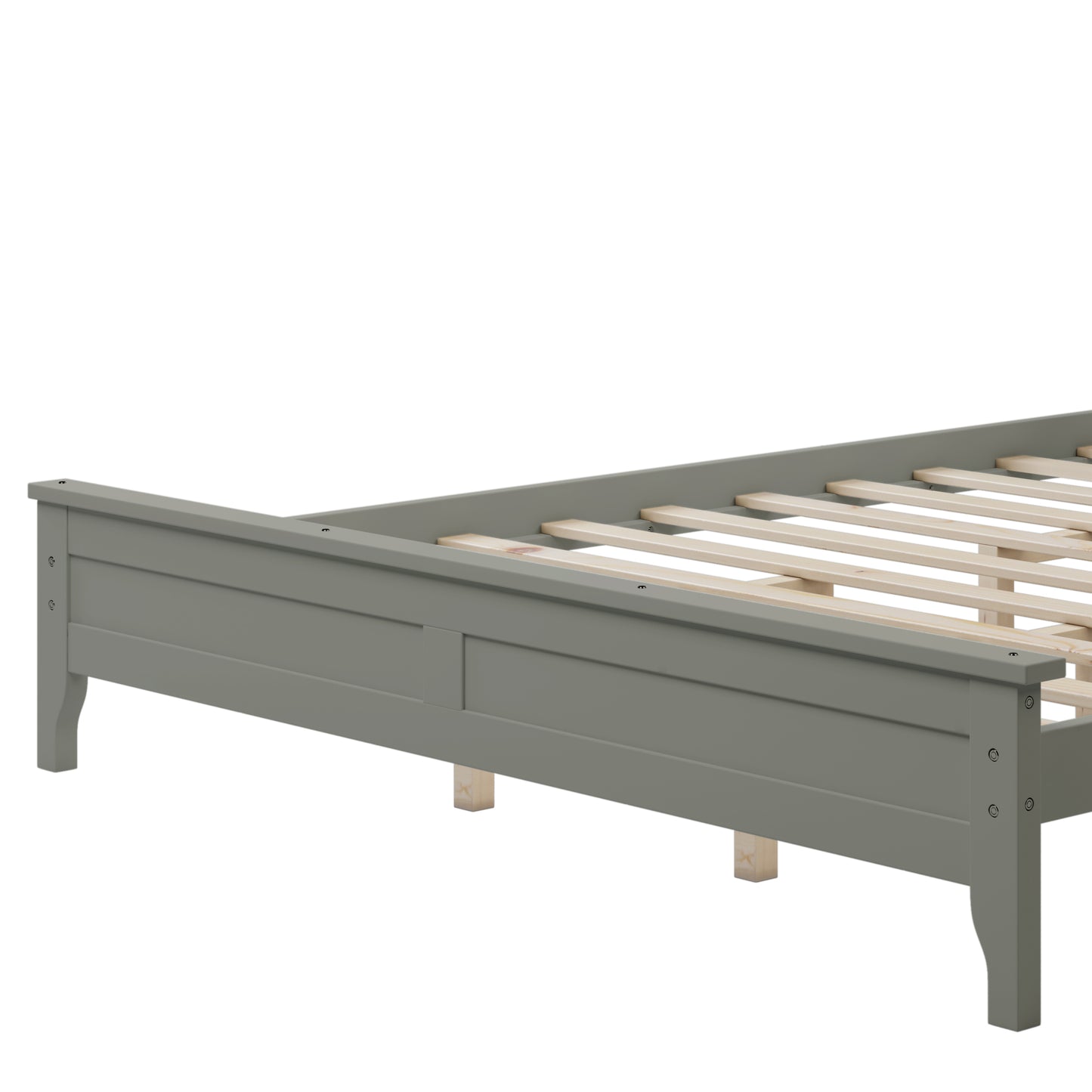 Miller Queen Size Platform Bed Frame - Gray