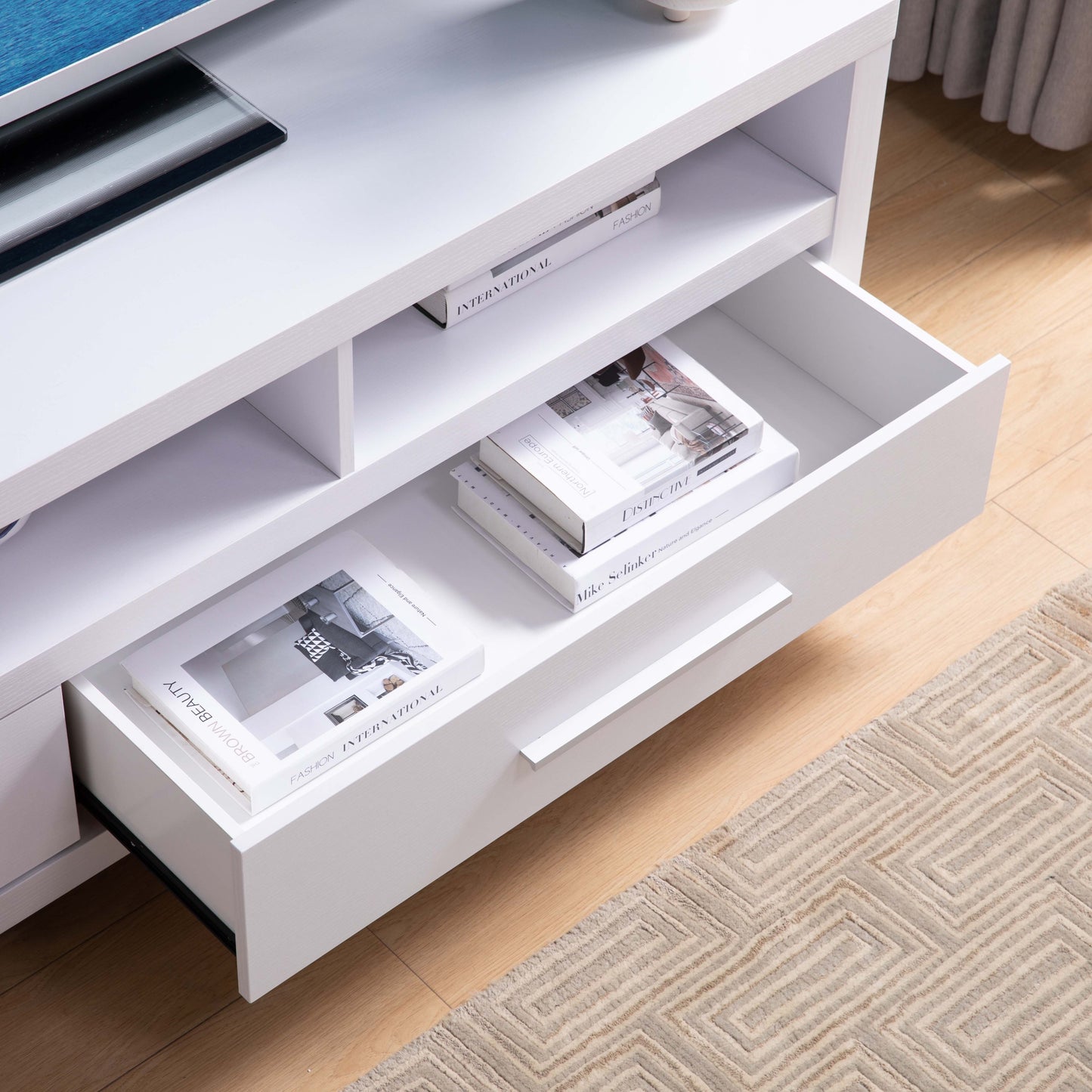 knox TV Stand - White