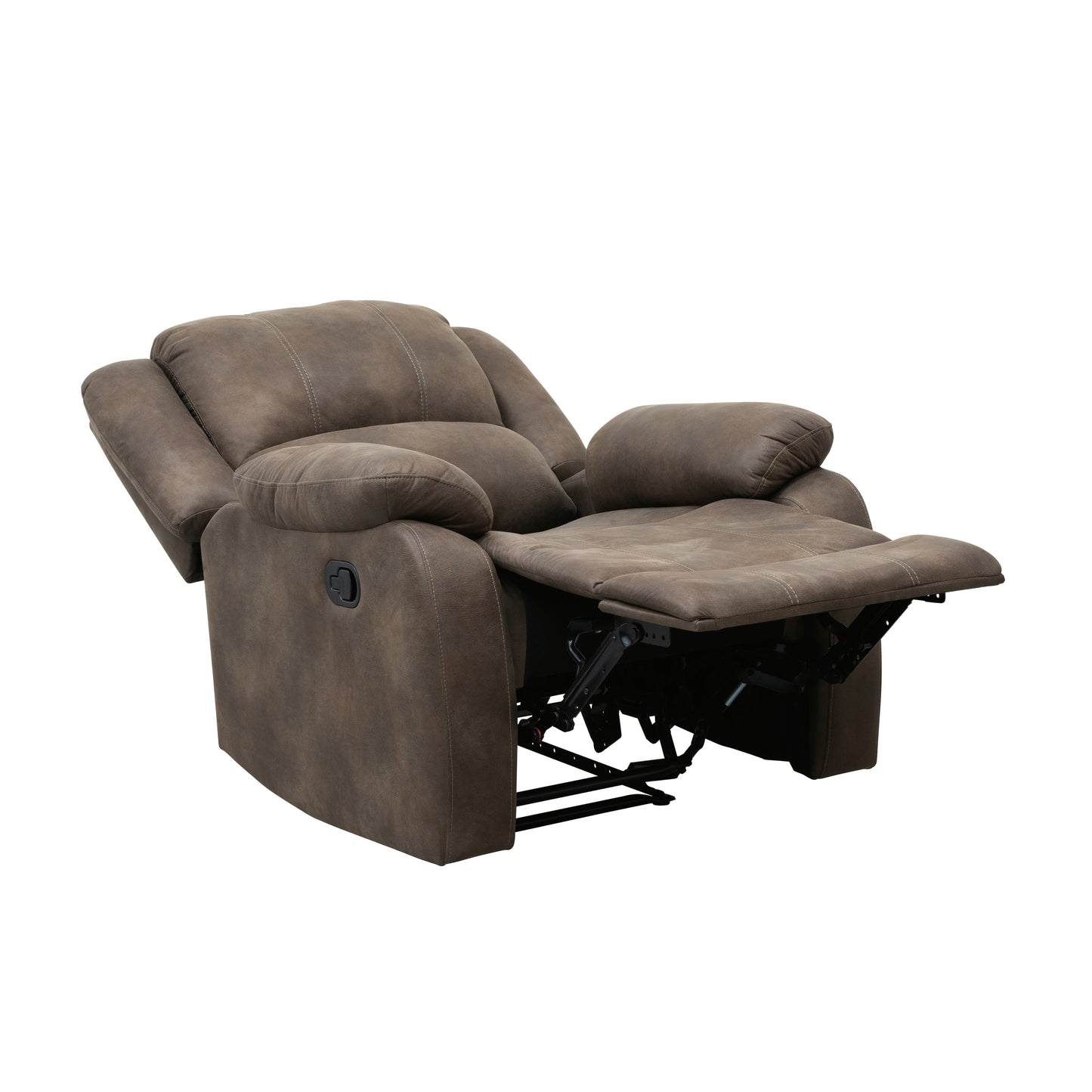 Anya Solid Wood Frame Reclining Chair - Brown