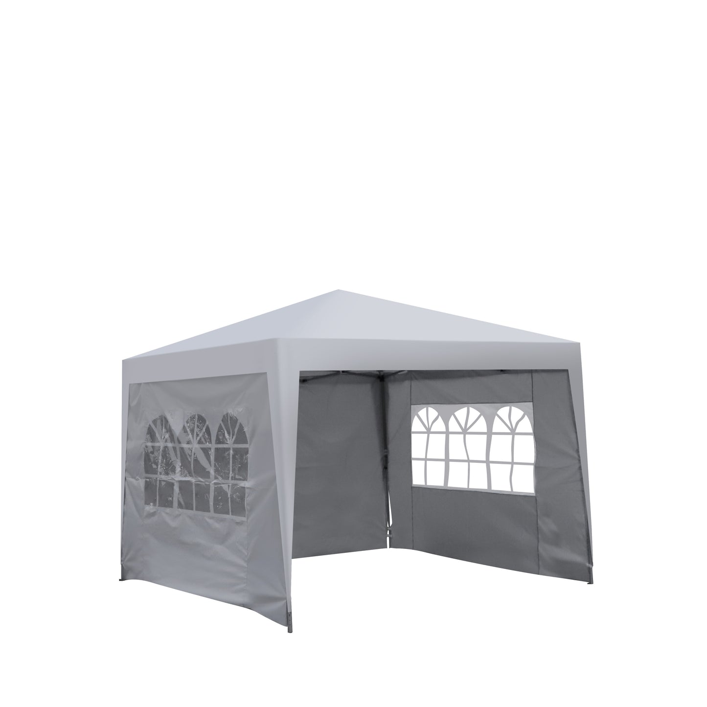 Cami 10 x 10 ft Outdoor Patio Gazebo Canopy Tent - White