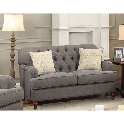 Alianza Loveseat w/2 Pillows - Dark Gray