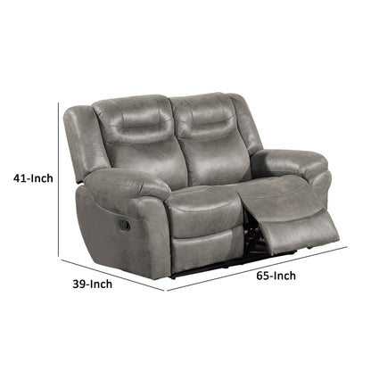 Betty Power Reclining Loveseat - Gray