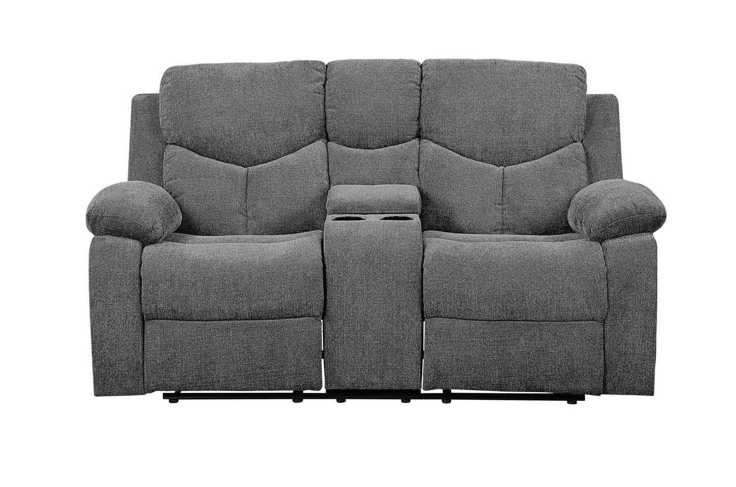 Kalen Loveseat w/Console - Gray