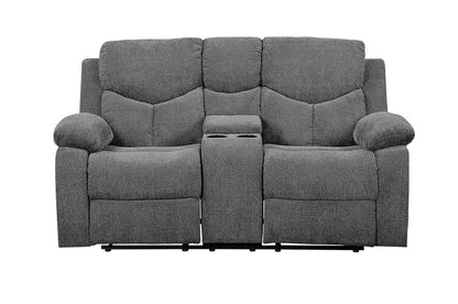 Kalen Loveseat w/Console - Gray