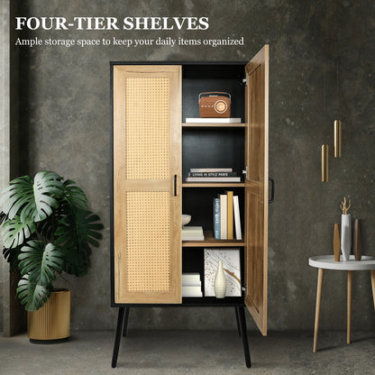 Nix Rattan Doors Storage Cabinet