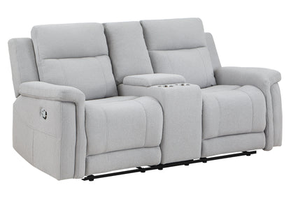 Eco Recliner Console Loveseat - Gray