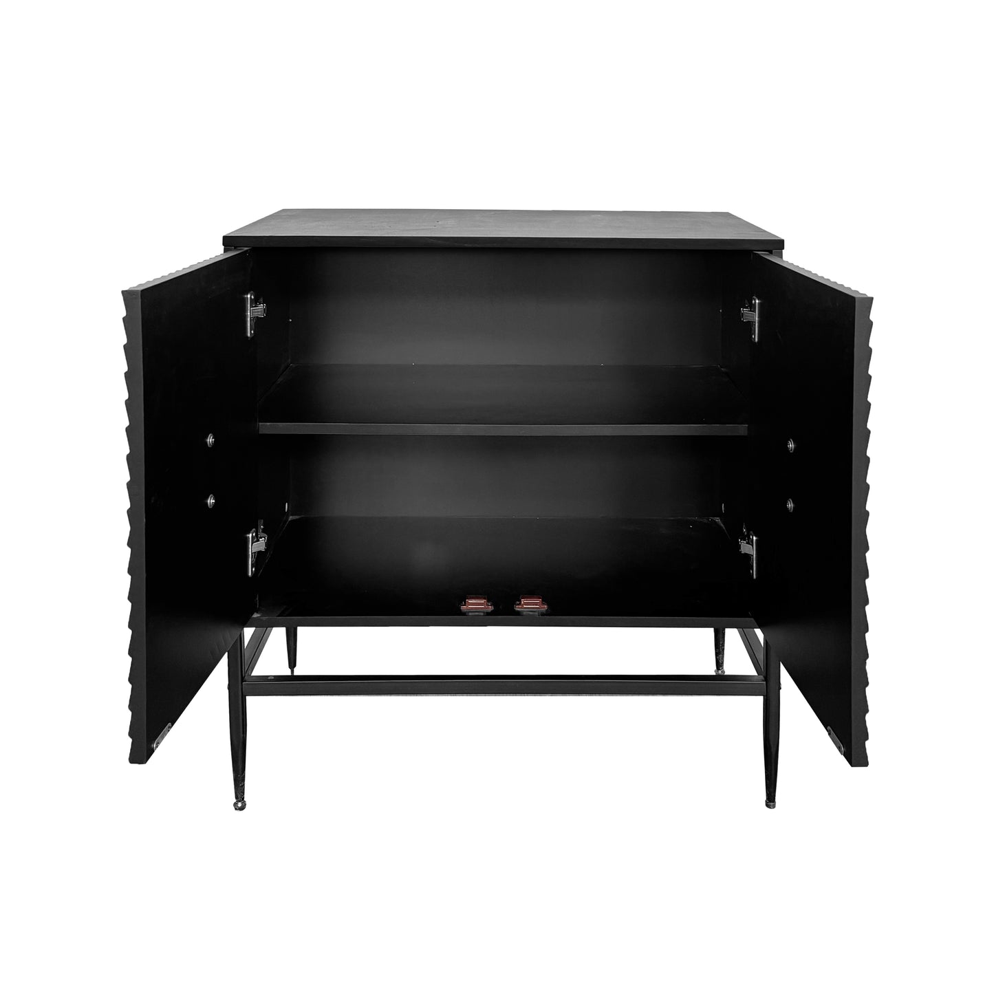 Tricia Accent Wooden Storage Cabinet - Black