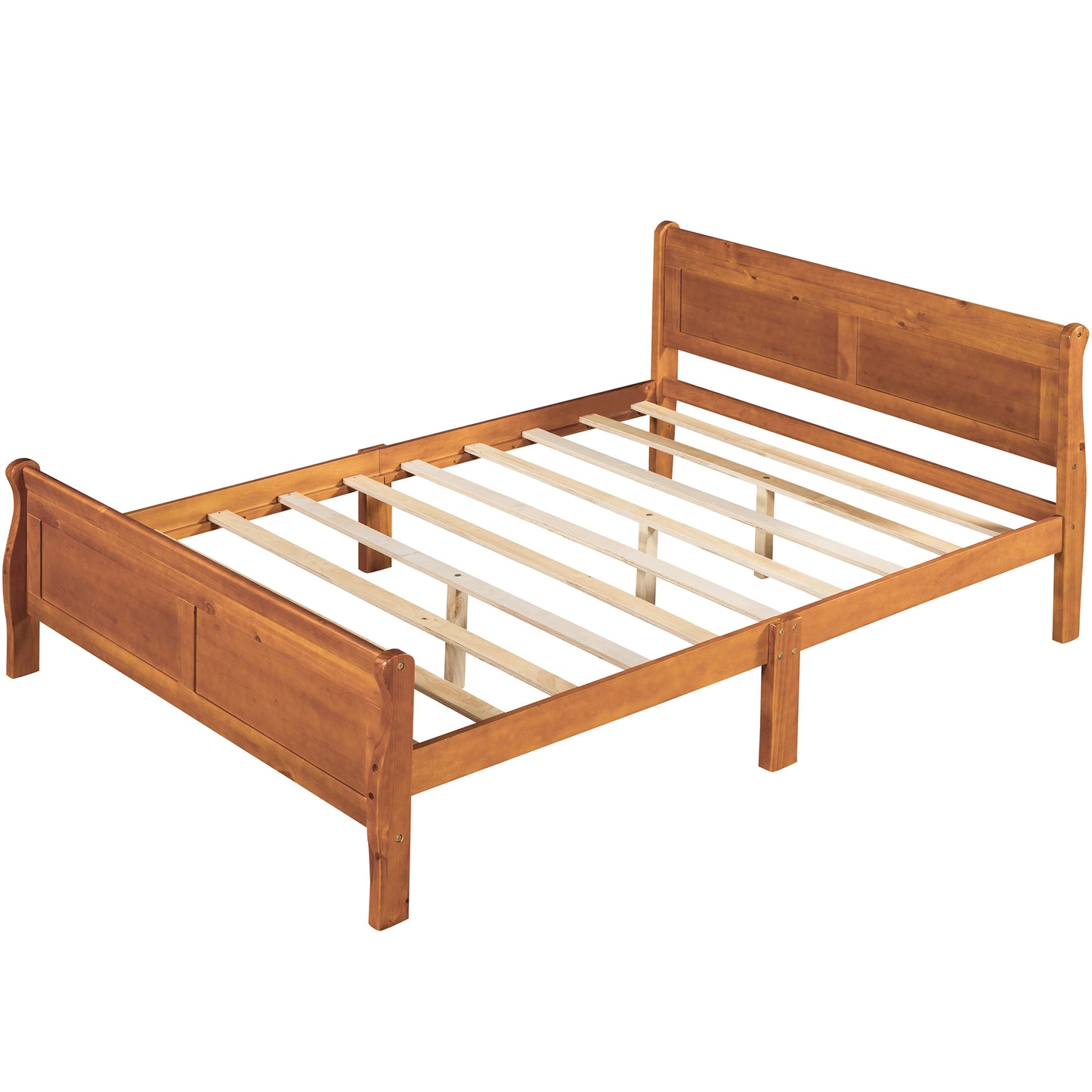 Urban Fusion Full Size Wood Platform Bed - Oak