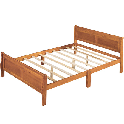 Urban Fusion Full Size Wood Platform Bed - Oak